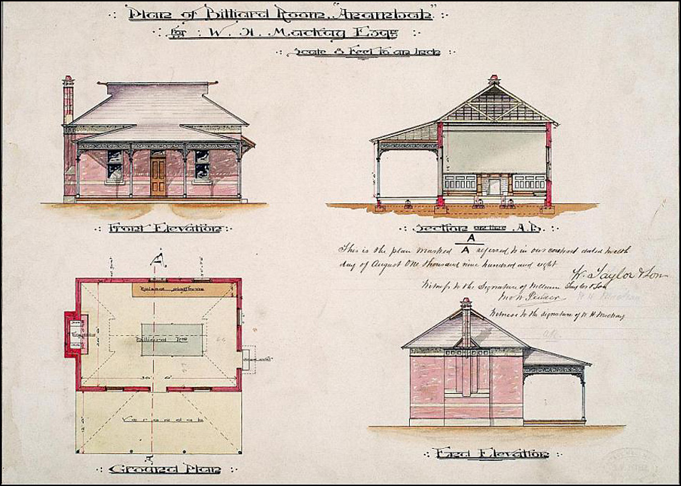 Anambah Billiard Room 1908